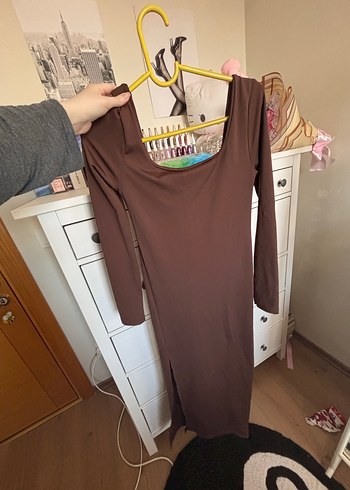 Kahverengi Elbise - Görsel 2