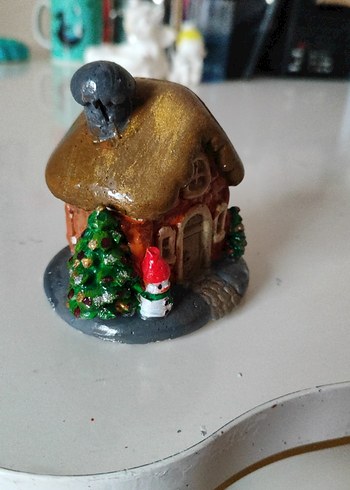 Renkli Minyatür Kahverengi Ev Biblosu - Görsel 2