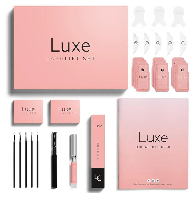 Luxe Pembe Kirpik Kaldırma Seti - Görsel 2