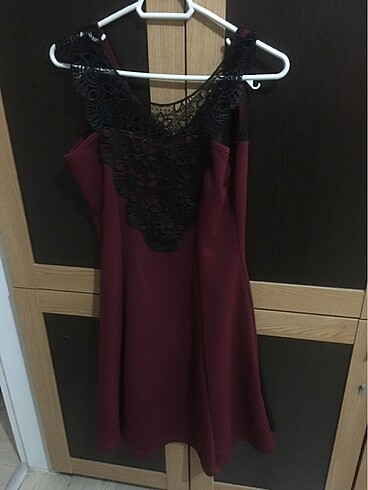 Bordo elbise
