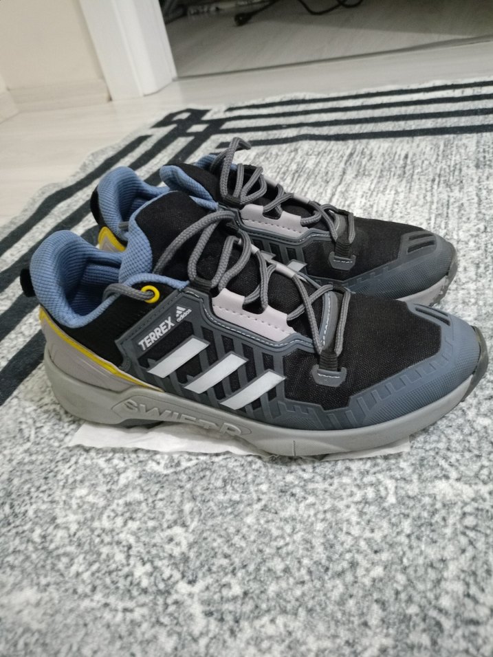 Gri Erkek Outdoor Spor Ayakkabısı Tokalı - Görsel 2