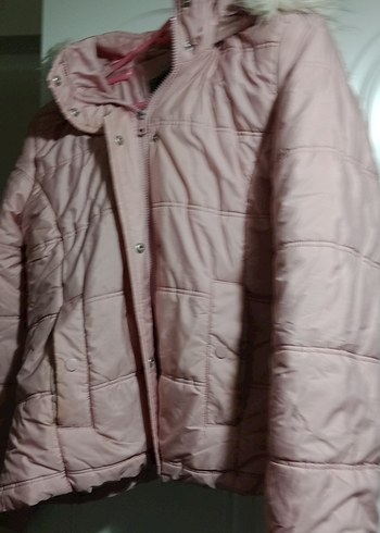 LC Waikiki pastel Pembe Kürklü Mont
