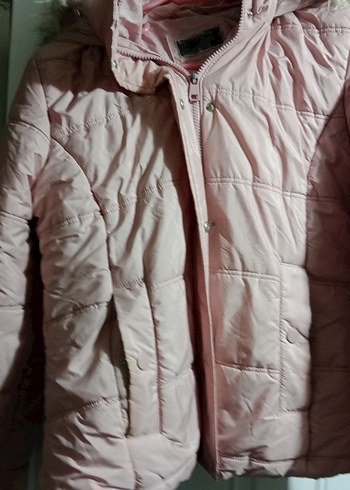 40 Beden pastel Pembe Kürklü Mont