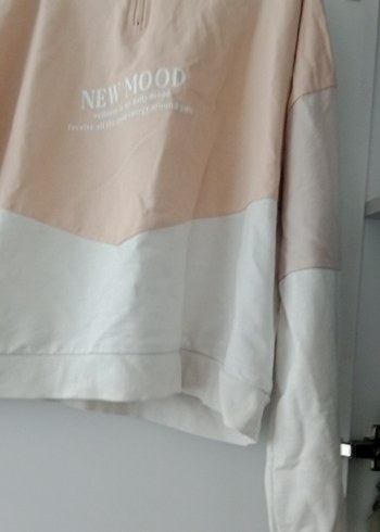 l Beden Bej Pamuklu Kadın Sweatshirt
