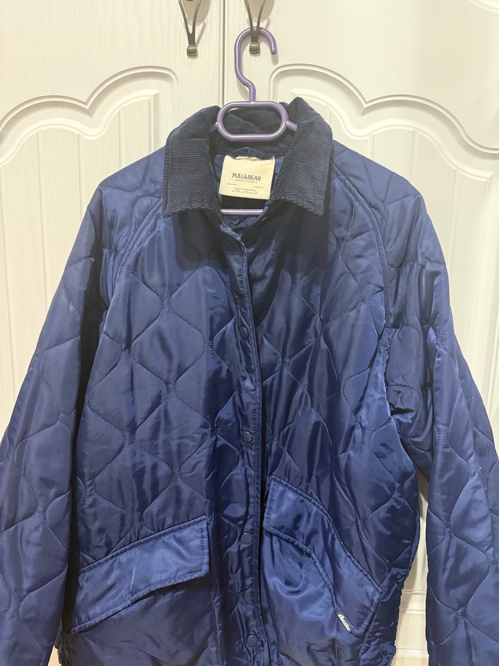 Düğmeli Lacivert Kadın Ceket - Görsel 2