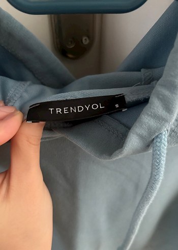 Grimsi/ Mavimsi Kapüşonlu Rahat Kesim Kadın Sweatshirt - Görsel 2