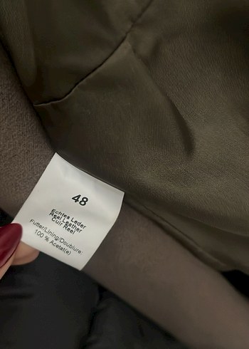 Kahverengi %100 Deri Uzun Kaban - Görsel 4