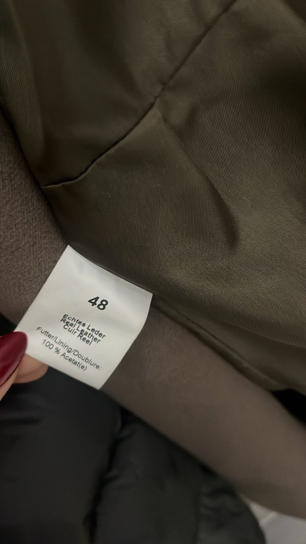 Kahverengi %100 Deri Uzun Kaban - Görsel 4