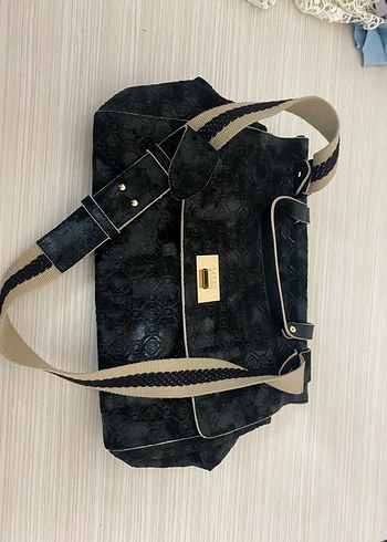 Vakko Klasik Siyah Deri Kadın Çanta - Görsel 9