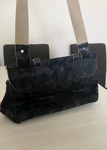 Vakko Klasik Siyah Deri Kadın Çanta - Görsel 2