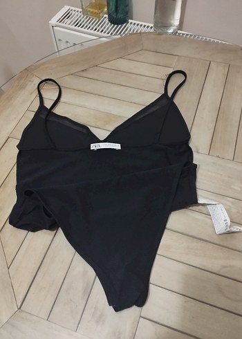 Siyah İnce Askılı Kadın Mayo - Görsel 2