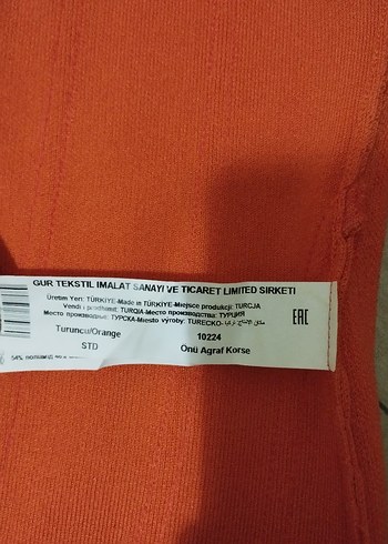 Turuncu Örgü Strappy Büstiyer - Görsel 6