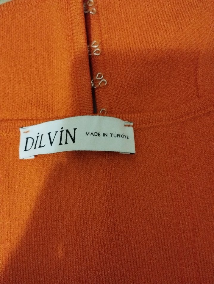 Turuncu Örgü Strappy Büstiyer - Görsel 5