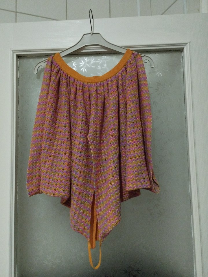 Bohem Tarzı Çok Renkli Straplez bayan Pançosu - Görsel 2