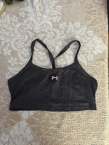 Shein gri crop