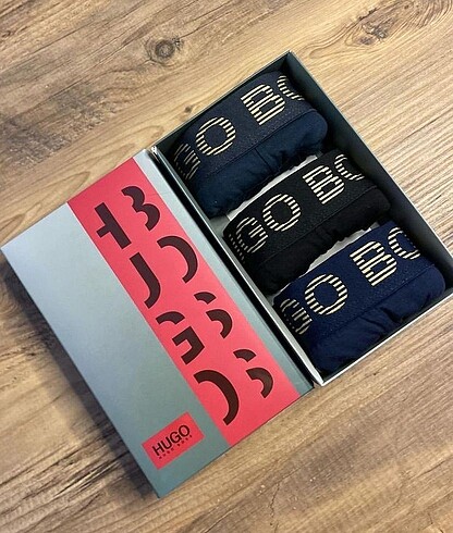 Hugo Boss 3?lü HB Erkek boxer