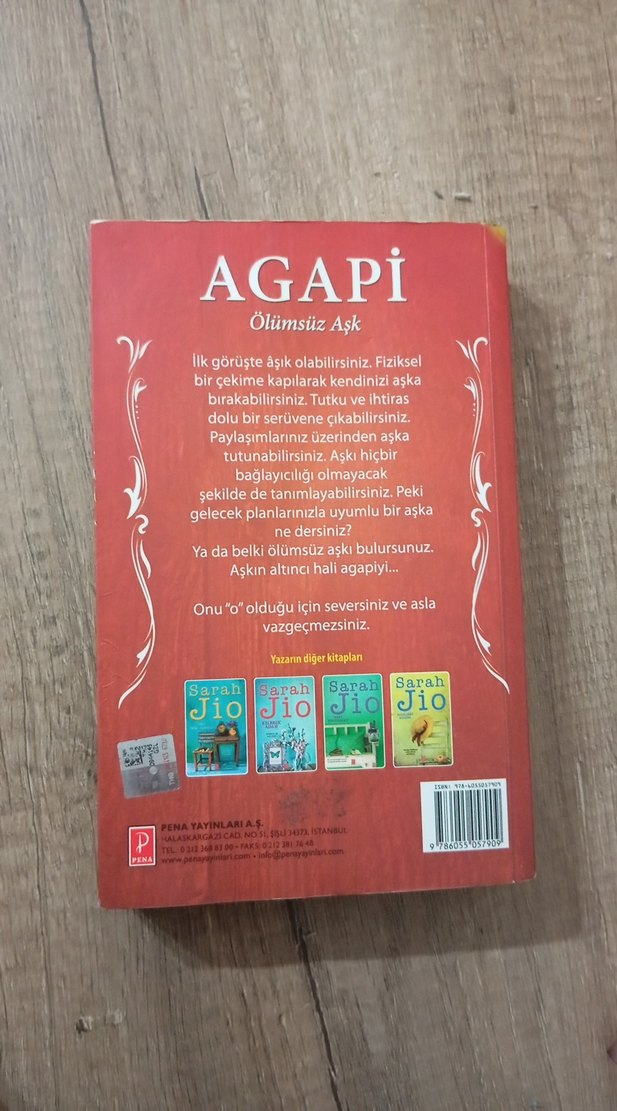 Agapi Ölümsüz Aşk - Sarah Jio Roman - Görsel 2