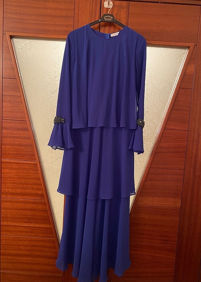 Saks mavisi abiye - Görsel 5