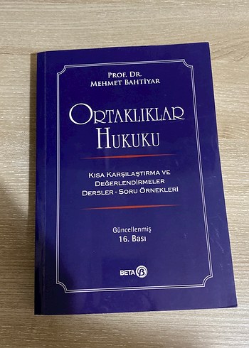 Ortaklıklar Hukuku - Prof. Dr. Mehmet Bahtiyar