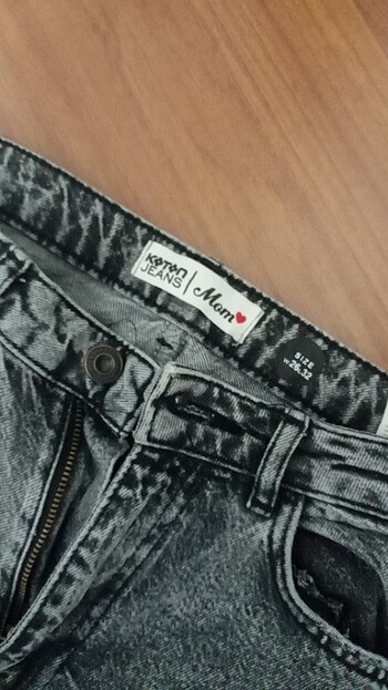 Koton koton 2 kere giyilmis mom jean