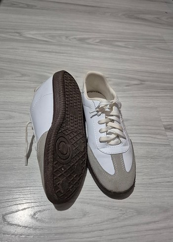 Beyaz Gri Kadın Spor Ayakkabı - Görsel 4