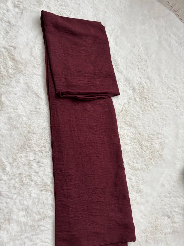 Bordo Kadın Şal - Bohem Tarz - Görsel 2