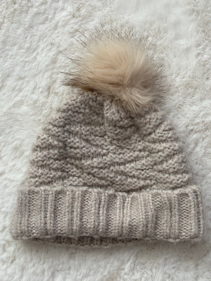 defacto Kadın Bej Kürklü Örgü Bere - Görsel 4