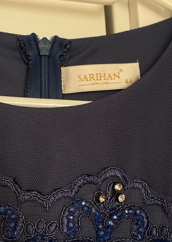 Navy Uzun Kollu Pilili Bohem Elbise - Görsel 5