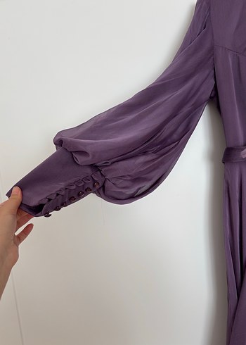 Mor tüllü abiye - Görsel 2