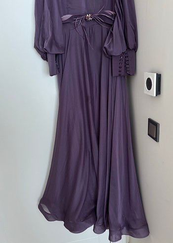 Mor tüllü abiye - Görsel 5