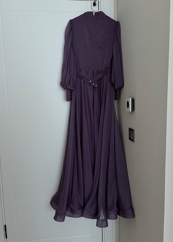 Mor tüllü abiye - Görsel 9