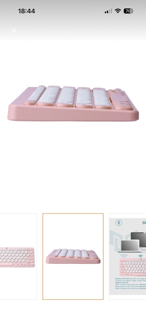 blueforce pembe klavye - Görsel 3