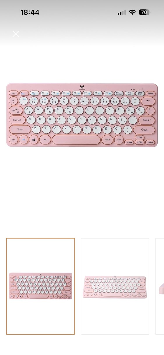 blueforce pembe klavye - Görsel 5