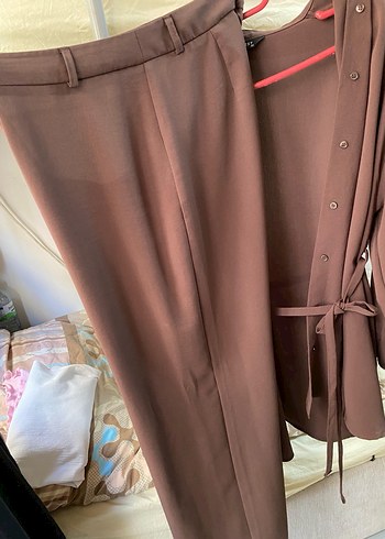 Kadın Uzun Kahverengi Takım - Görsel 5