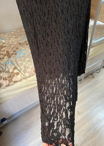 Kadın Siyah Uzun Örgü Etek - Görsel 2