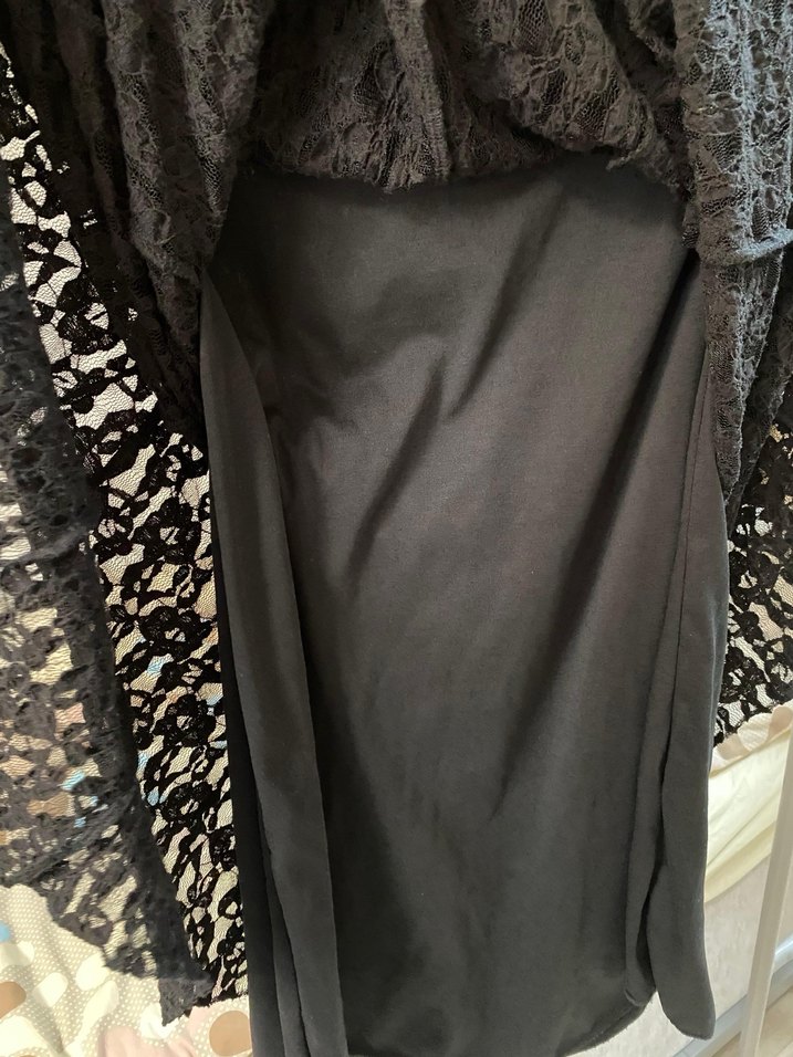 Kadın Siyah Uzun Örgü Etek - Görsel 4