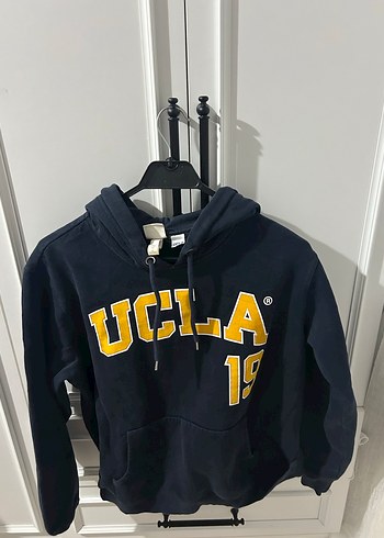 Lacivert Kapüşonlu UCLA Baskılı Sweatshirt HM