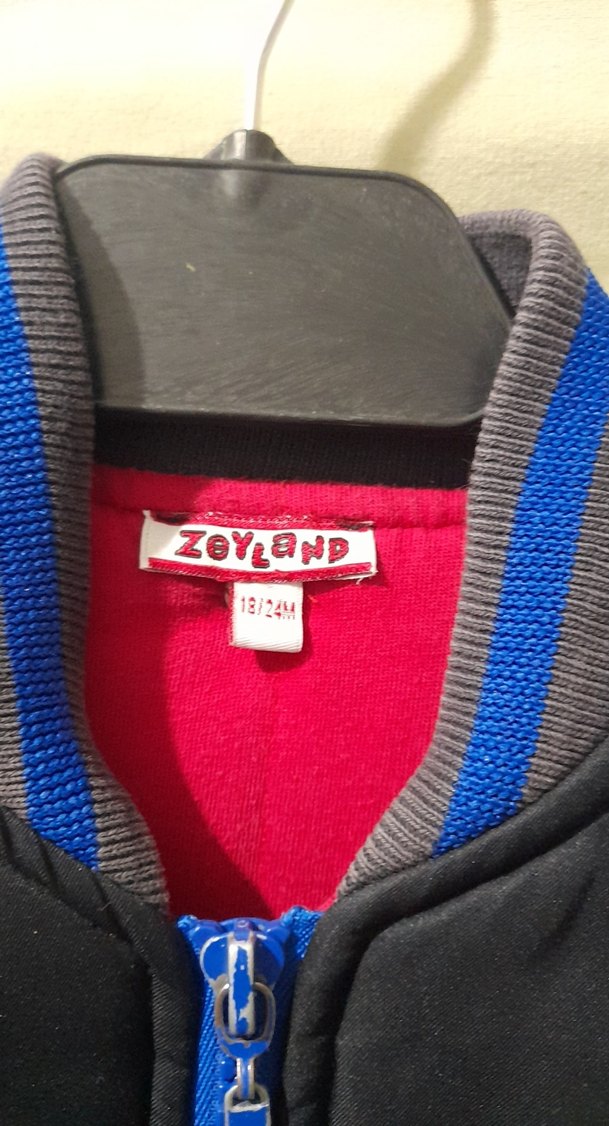 Erkek Çocuk Renkli Fermuarlı mont ceket - Görsel 3