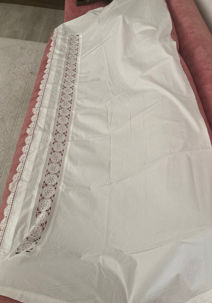 İşlemeli Beyaz ara takımı - Görsel 2