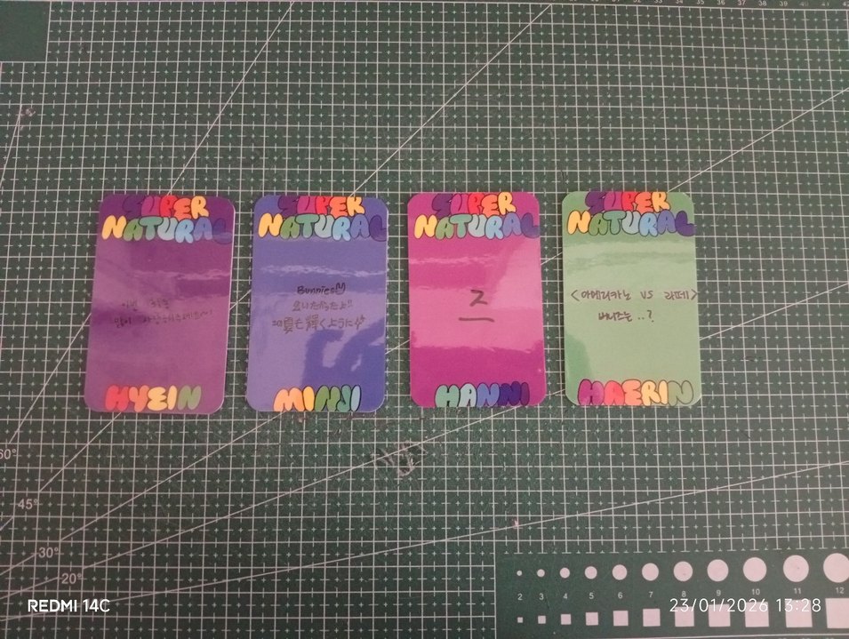 Super Natural 4'lü photocardlar - Görsel 3