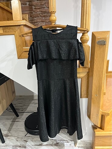 LCW 12-13Y Siyah Elbise