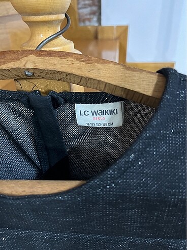 LC Waikiki LCW 12-13Y Siyah Elbise