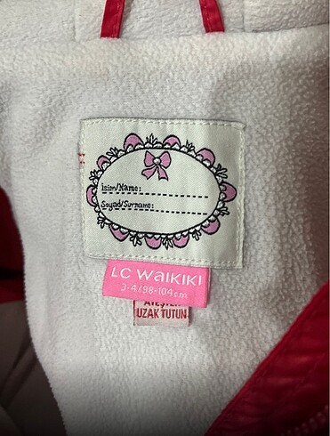 LC Waikiki Kız Çocuk Kırmızı Mont