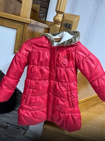 Kız Çocuk Kırmızı Mont