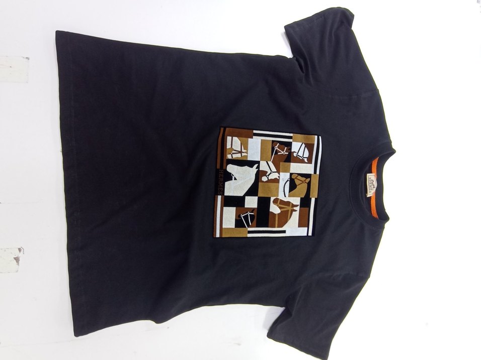 Erkek Siyah Grafik Baskılı Kısa Kollu Tişört - Görsel 3