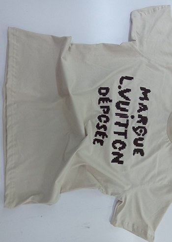 Bej Baskılı Erkek Tişört - Görsel 3