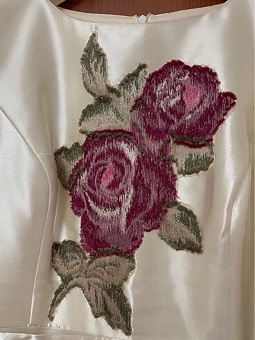 İpek şantuk nişan elbisesi - Görsel 5