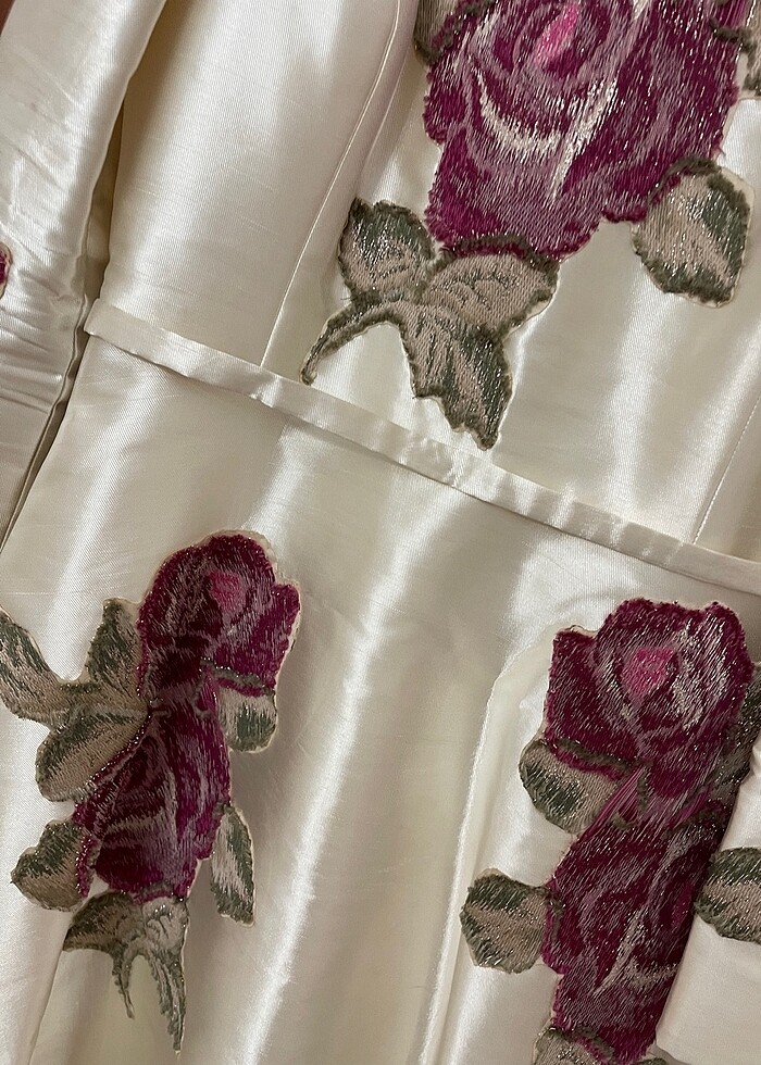 İpek şantuk nişan elbisesi - Görsel 2