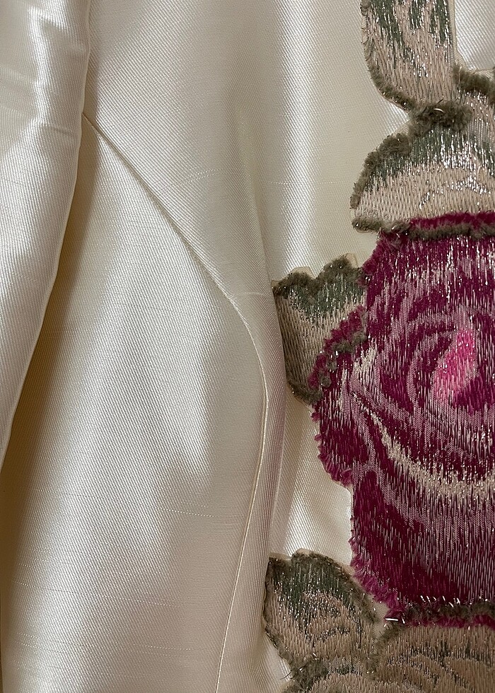 İpek şantuk nişan elbisesi - Görsel 4