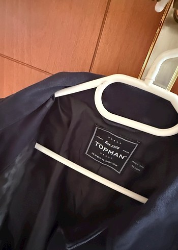 Düğmeli Siyah Midi erkek Trençkot - Görsel 3